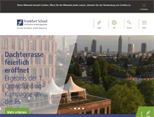 Tablet Screenshot of frankfurt-school.de